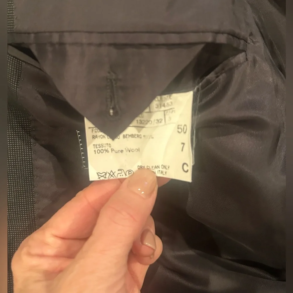 Canali Charcoal Gray Men's Suit Size 50